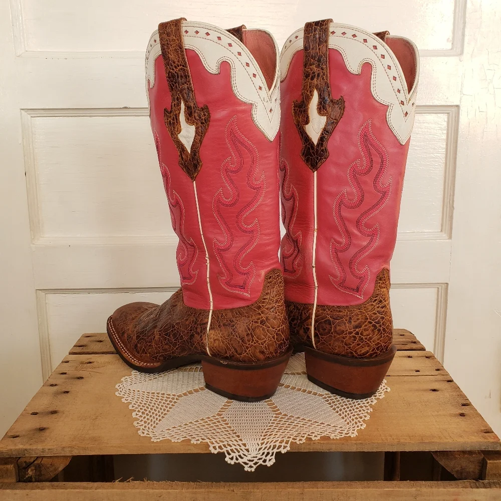 **SOLd*💗💫Ariat Vintage Cowgirl 🌸Barbie Pink🌸 Crossfire Caliente💫💗  8.5B - Picture 6 of 14